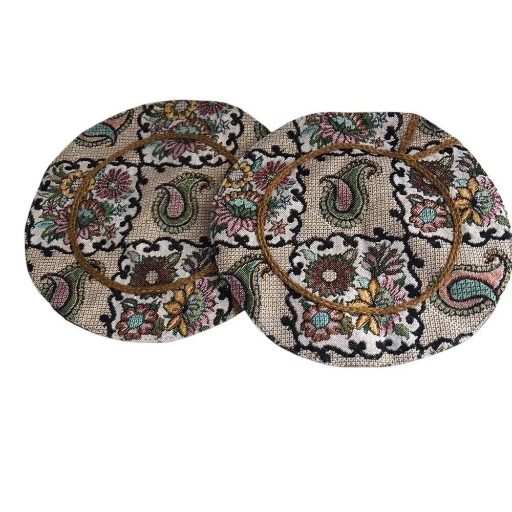 2 Vintage Tapestry Pillow Covers 11
